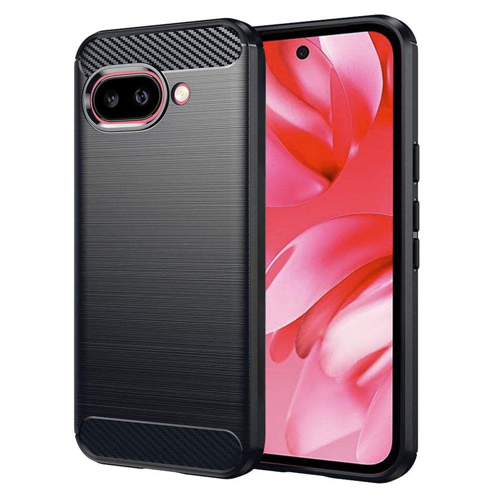 Custodia per Google Pixel 9a, Techsuit, Carbonio, Nera