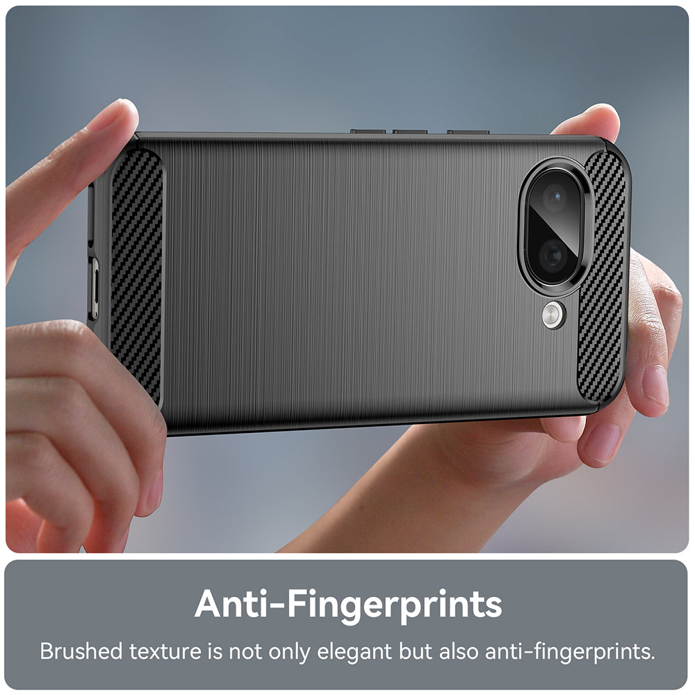 Custodia per Google Pixel 9a, Techsuit, Carbonio, Nera