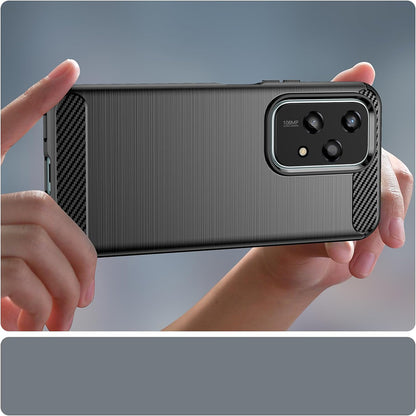 Custodia per Honor 200 Lite, Techsuit, Carbonio, Nera