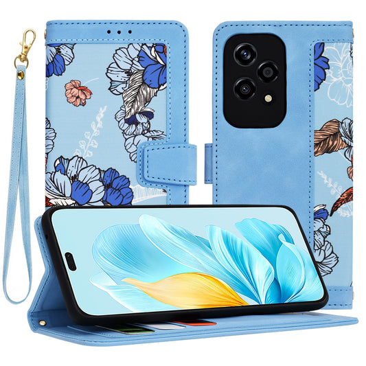 Custodia per Honor 200 Lite, Techsuit, FlipCraft, Blu