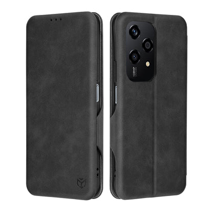 Custodia per Honor 200 Lite, Techsuit, Safe Wallet Plus, Nera