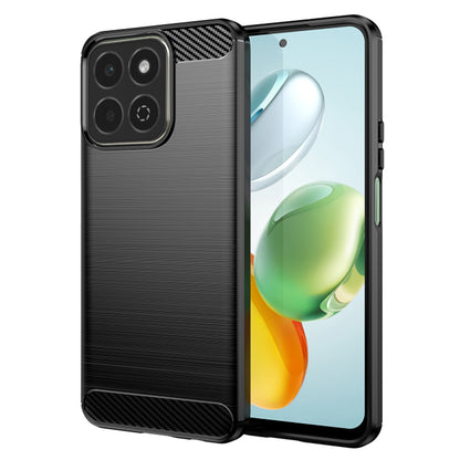 Custodia per Honor 200 Smart, Techsuit, Carbonio, Nera