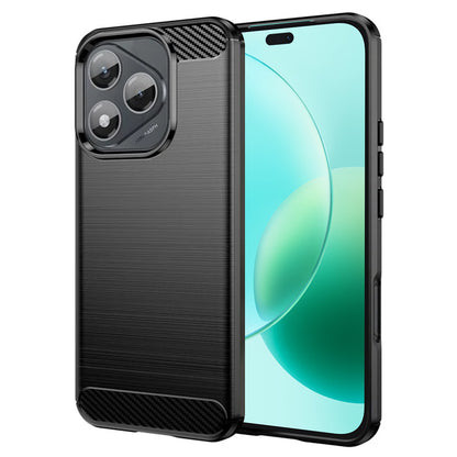 Custodia per Honor 400 Lite, Techsuit, Carbonio, Nera