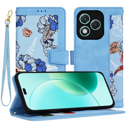 Custodia per Honor 400 Lite, Techsuit, FlipCraft, Blu