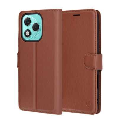 Custodia per Honor 400 Lite, Techsuit, Leather Folio, Marrone