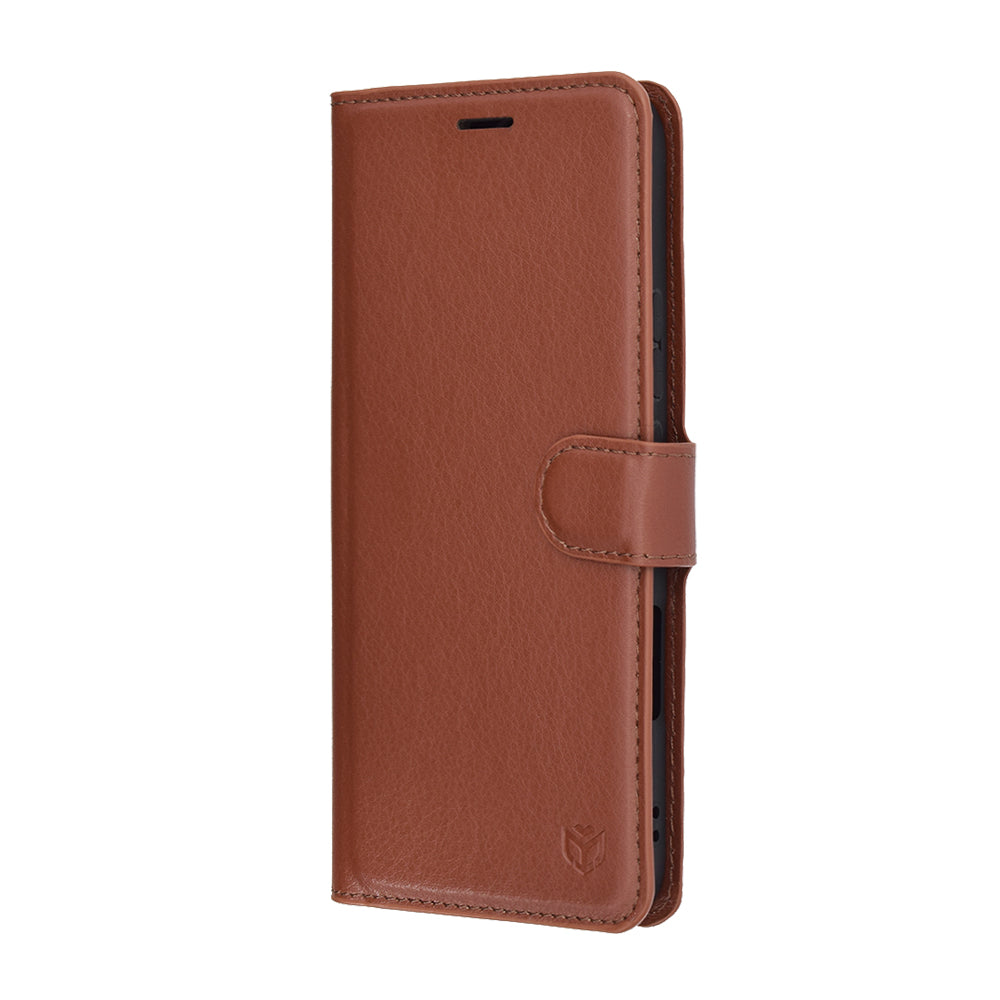 Custodia per Honor 400 Lite, Techsuit, Leather Folio, Marrone