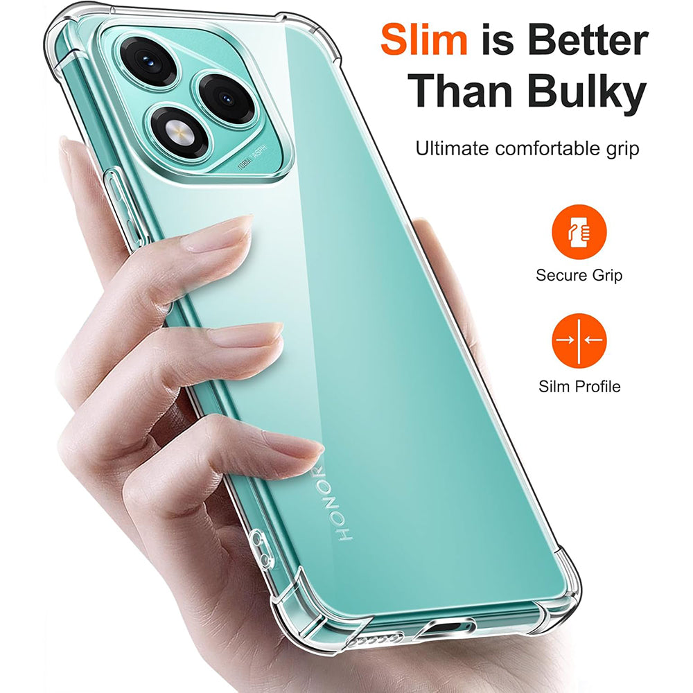 Custodia per Honor 400 Lite, Techsuit, Shockproof Clear, Trasparente