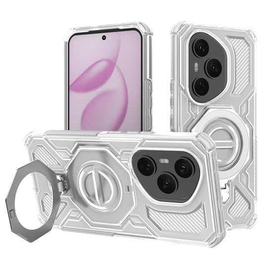 Custodia per Honor 400 Pro, Techsuit, Carbon Shield Pro, Bianca