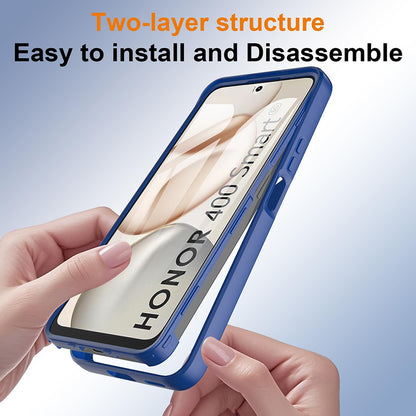 Custodia per Honor 400 Smart 4G / X7d 4G / 400 Smart 5G, Techsuit, ColorVerse 360, Blu