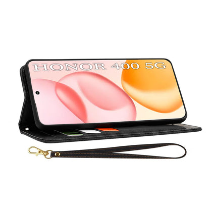 Custodia per Honor 400, Techsuit, FlipCraft, Nera