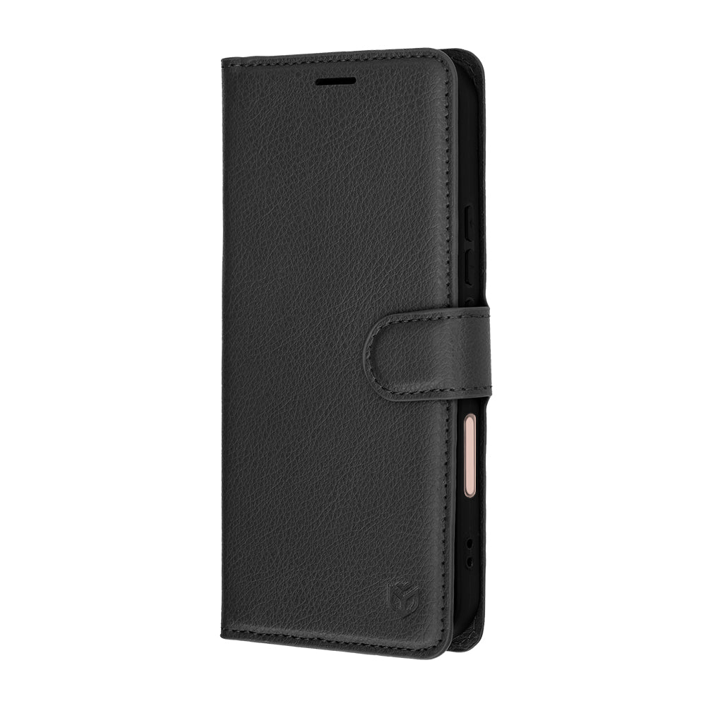 Custodia per Honor 600 Lite, Techsuit, Leather Folio, Nera