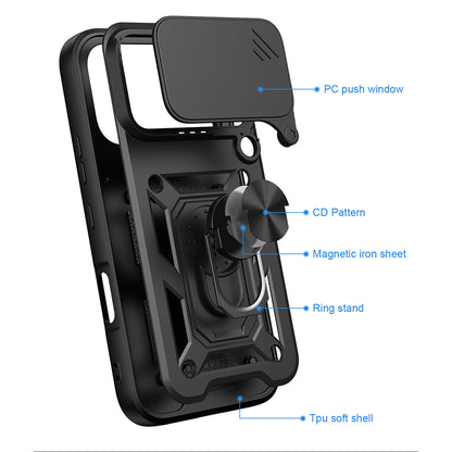 Custodia per Honor 600 Pro / 600, Techsuit, CamShield, Blu