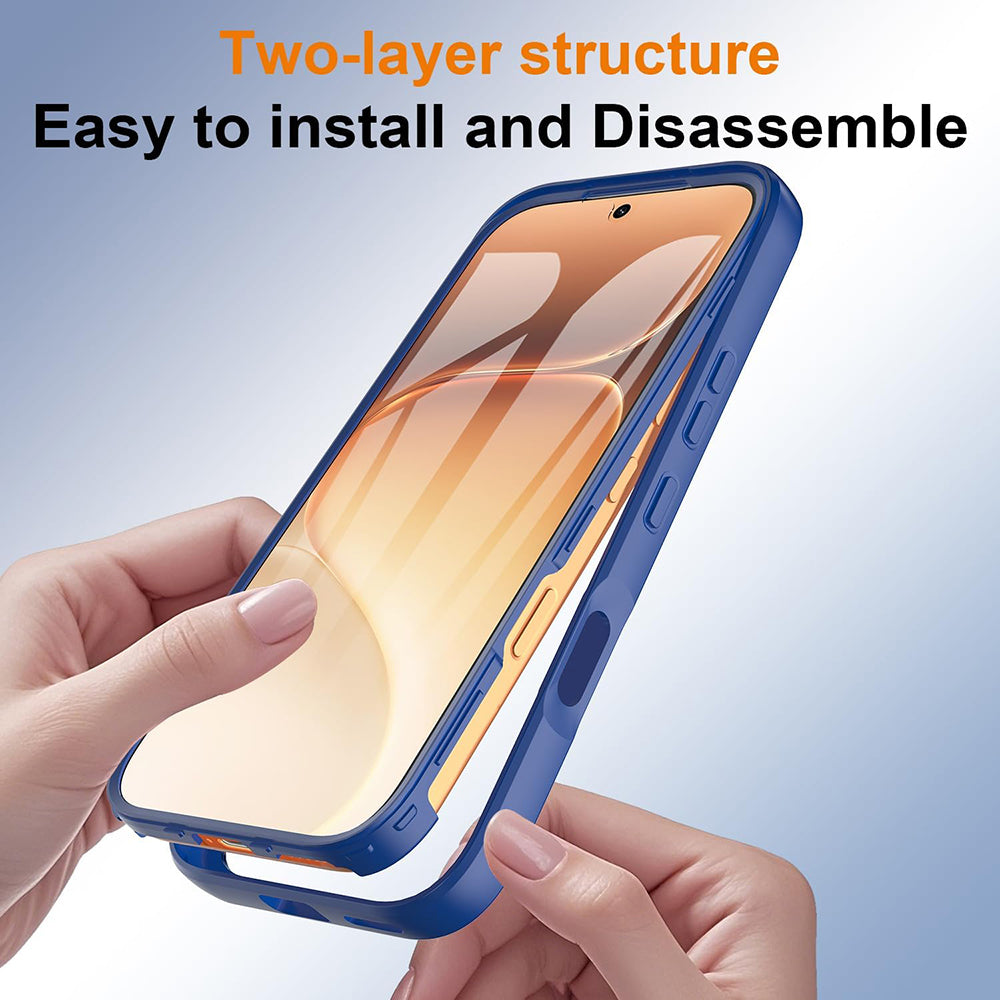 Custodia per Honor 600 Pro / 600, Techsuit, ColorVerse 360, Blu
