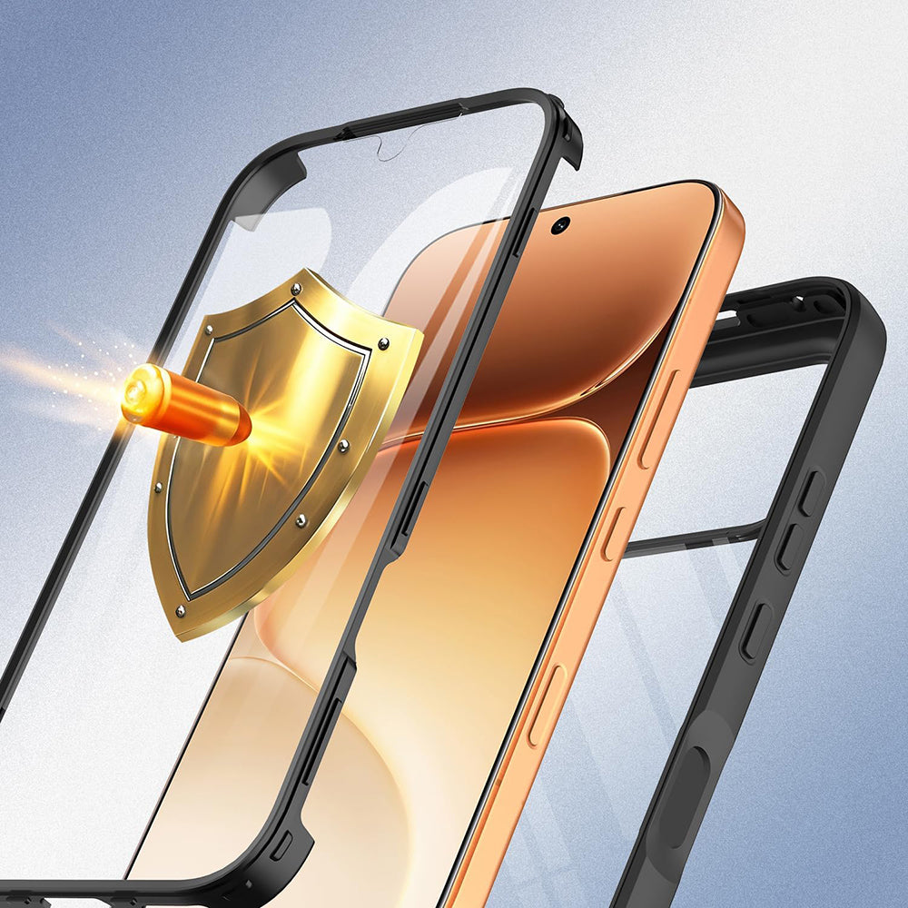 Custodia per Honor 600 Pro / 600, Techsuit, ColorVerse 360, Nera