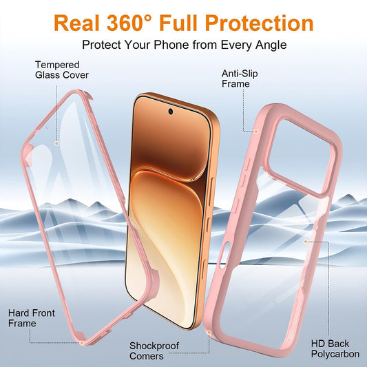 Custodia per Honor 600 Pro / 600, Techsuit, ColorVerse 360, Rosa