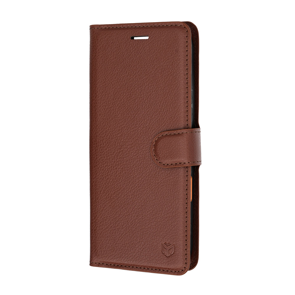 Custodia per Honor 600 Pro / 600, Techsuit, Leather Folio, Marrone
