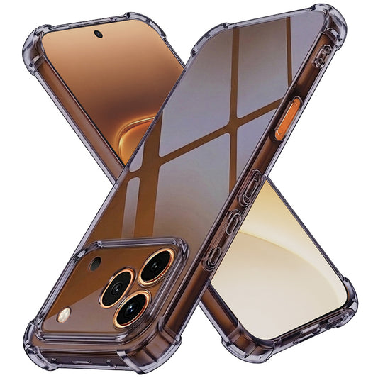 Case for Honor 600 Pro, Techsuit, Shockproof Clear, Smoke