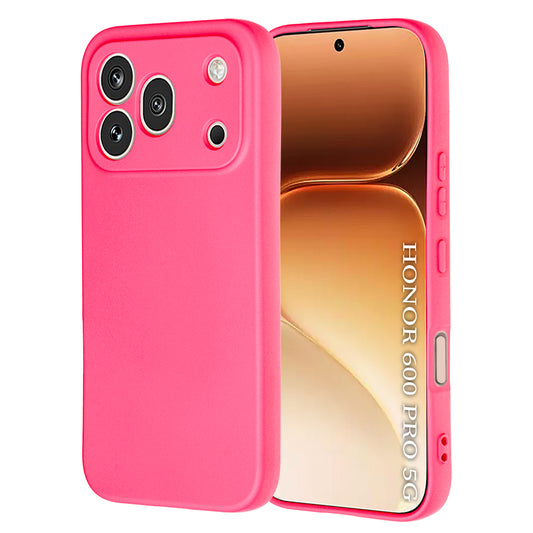 Custodia per Honor 600 Pro, Techsuit, SoftFlex, Rosa Scuro