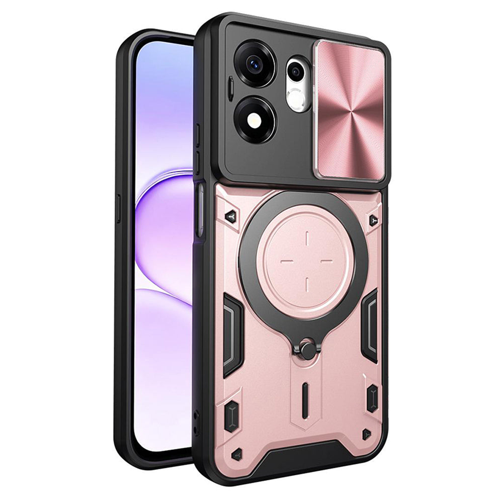 Custodia per Honor 600 Smart, Techsuit, CamGuard Pro, Rosa Oro