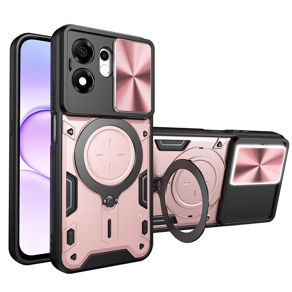 Custodia per Honor 600 Smart, Techsuit, CamGuard Pro, Rosa Oro