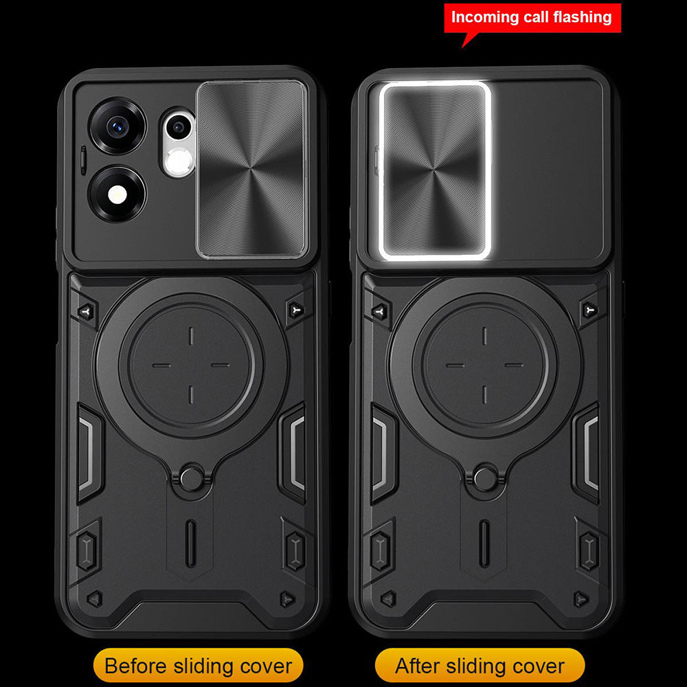 Custodia per Honor 600 Smart, Techsuit, CamGuard Pro, Rosa Oro