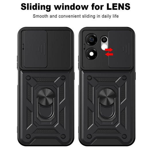 Custodia per Honor 600 Smart, Techsuit, CamShield, Nera