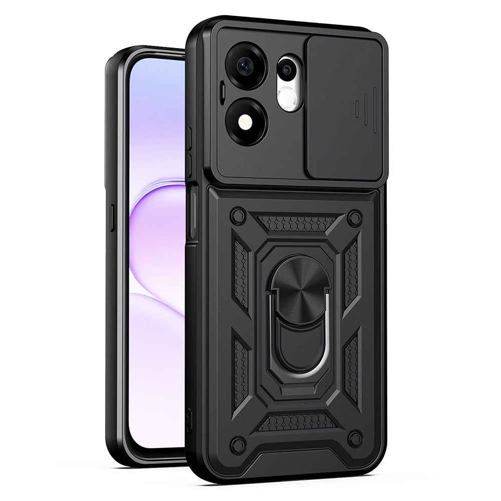 Custodia per Honor 600 Smart, Techsuit, CamShield, Nera