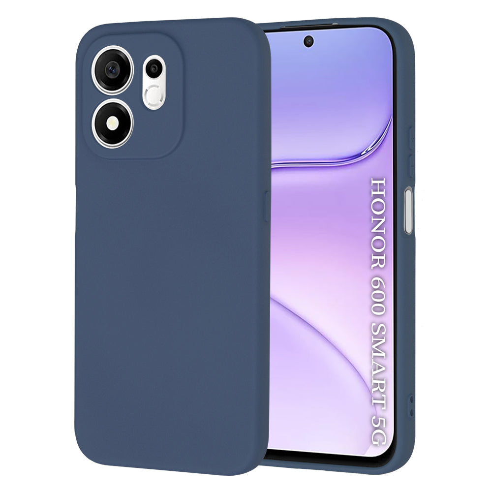 Custodia per Honor 600 Smart, Techsuit, SoftFlex, Blu scuro