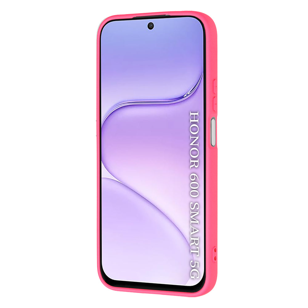 Custodia per Honor 600 Smart, Techsuit, SoftFlex, Rosa Scuro
