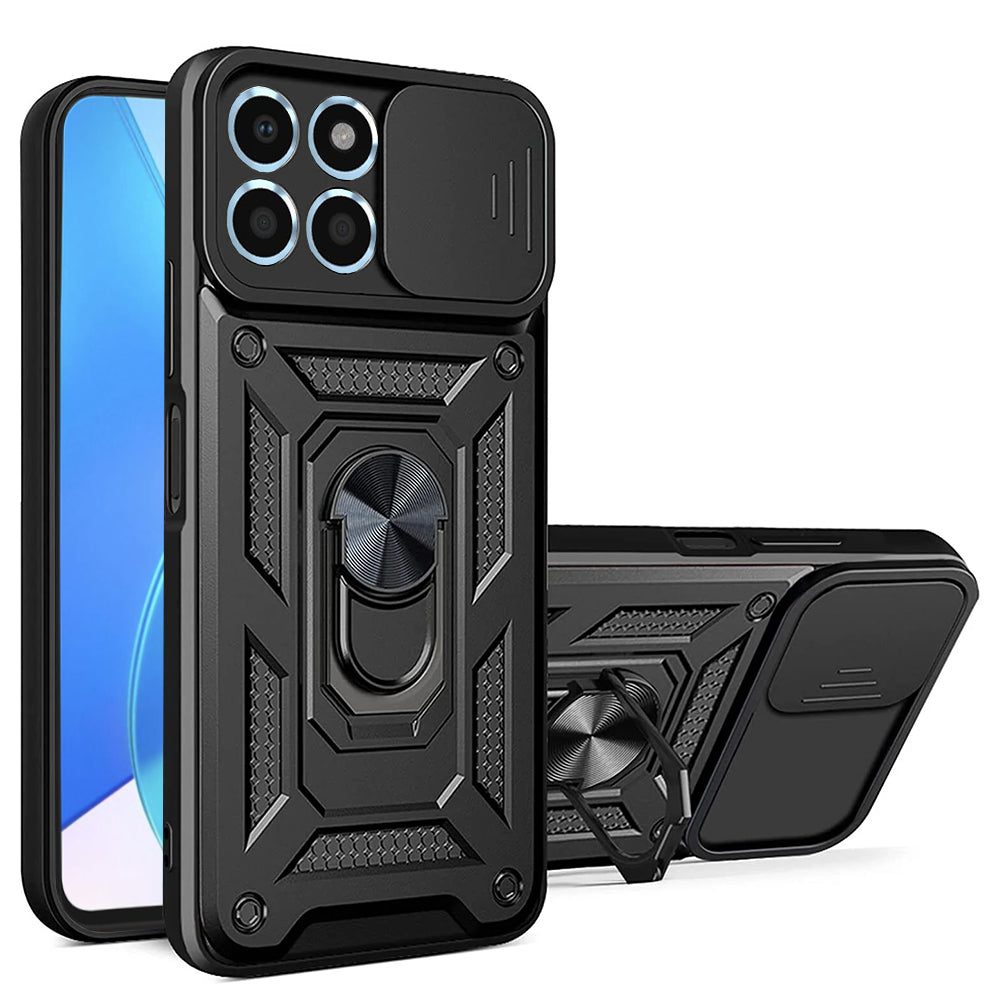 Custodia per Honor 70 Lite / X6 / X8 5G, Techsuit, CamShield, Nera