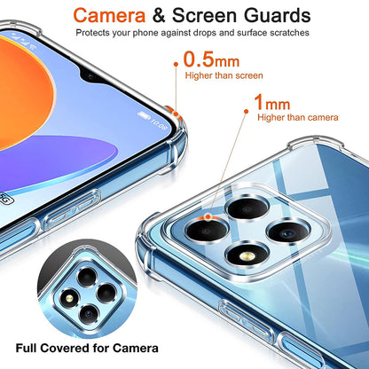 Case for Honor 70 Lite / X6 / X8 5G, Techsuit, Shockproof Clear, Transparent