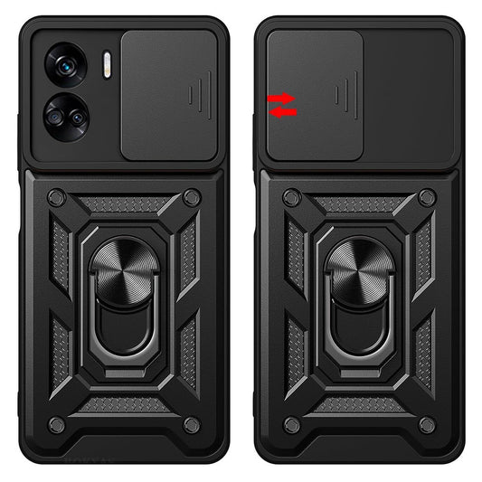 Custodia per Honor 90 Lite, Techsuit, CamShield, Nera