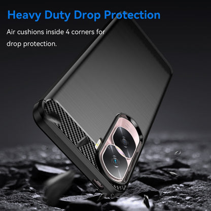 Custodia per Honor 90 Lite, Techsuit, Carbonio, Nera