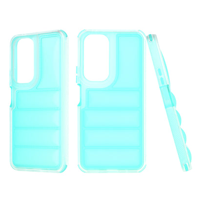 Custodia per Honor 90 Lite, Techsuit, Wave Shield, Turchese