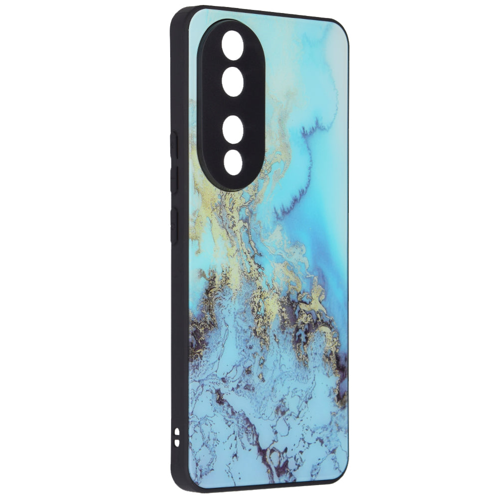 Custodia per Honor 90, Techsuit, Glaze, Blu