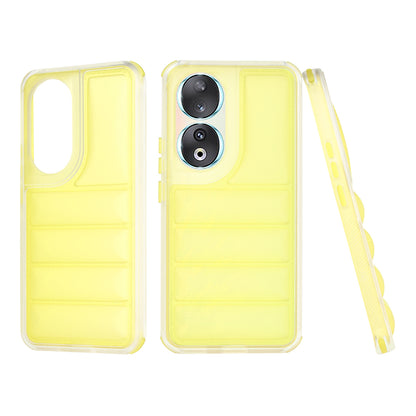 Custodia per Honor 90, Techsuit, Wave Shield, Gialla