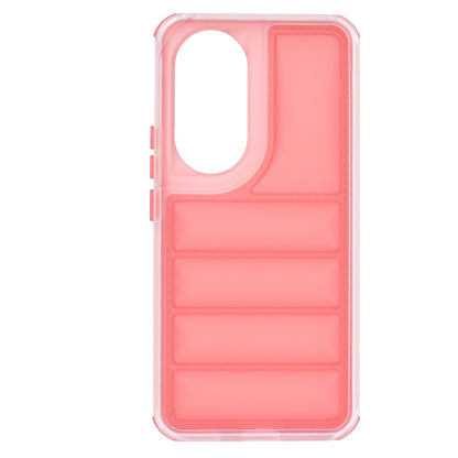 Custodia per Honor 90, Techsuit, Wave Shield, Rossa
