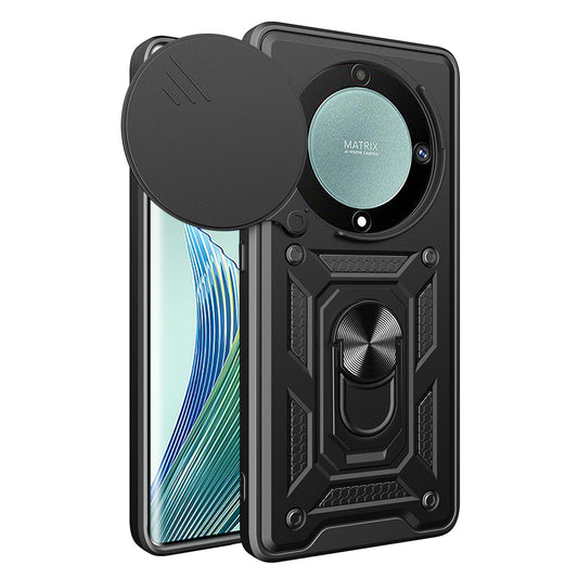 Custodia per Honor Magic5 Lite, Techsuit, CamShield, Nera