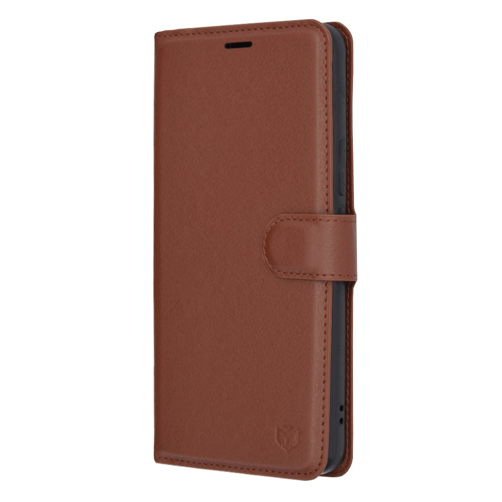 Custodia per Honor Magic5 Pro, Techsuit, Leather Folio, Marrone