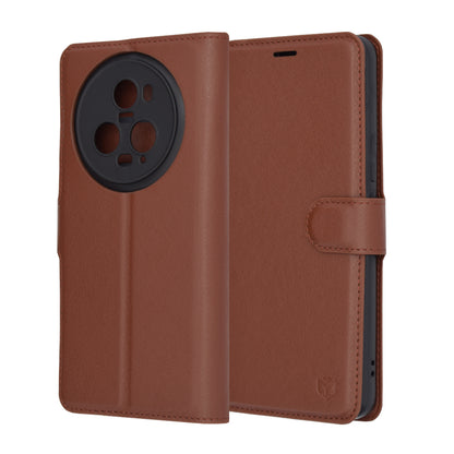 Custodia per Honor Magic5 Pro, Techsuit, Leather Folio, Marrone