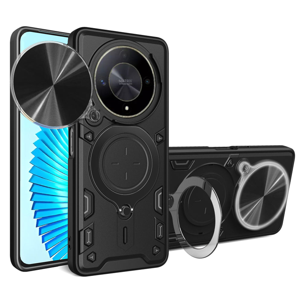 Custodia per Honor Magic6 Lite, Techsuit, CamGuard Pro, Nera