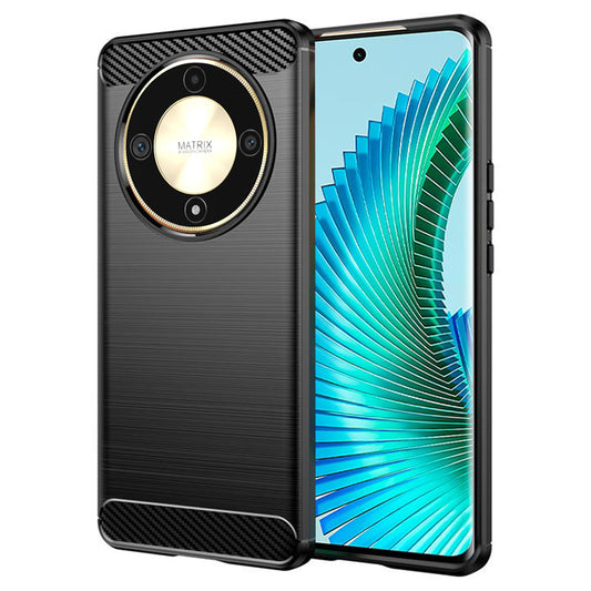 Custodia per Honor Magic6 Lite, Techsuit, Carbonio, Nera