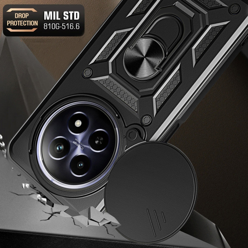 Custodia per Honor Magic6 Pro, Techsuit, CamShield, Nera