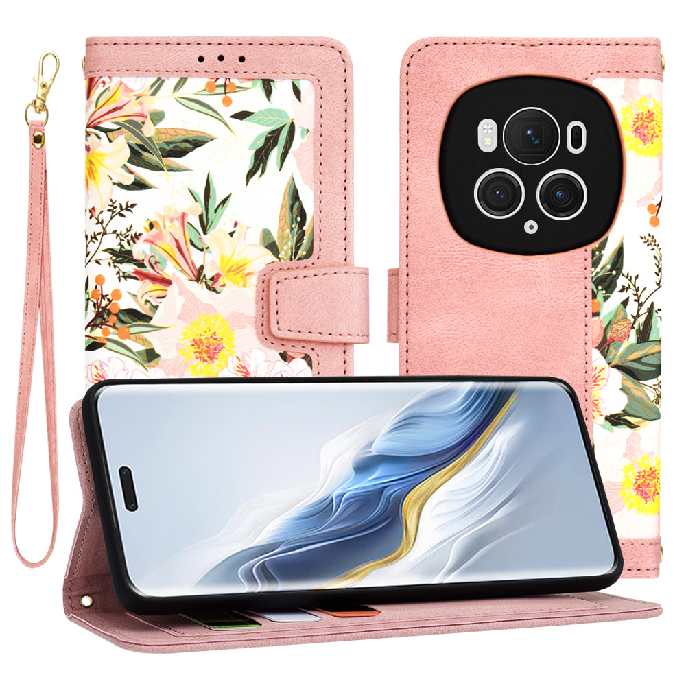 Custodia per Honor Magic6 Pro, Techsuit, FlipCraft, Rosa