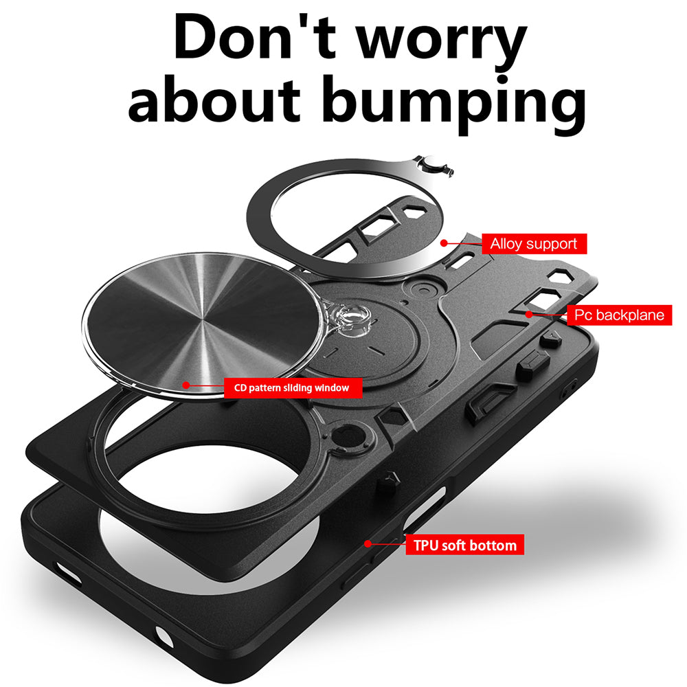 Custodia per Honor Magic8 Lite, Techsuit, CamGuard Pro, Rosa Dorato