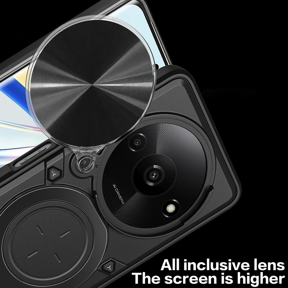 Custodia per Honor Magic8 Lite, Techsuit, CamGuard Pro, Rosa Dorato