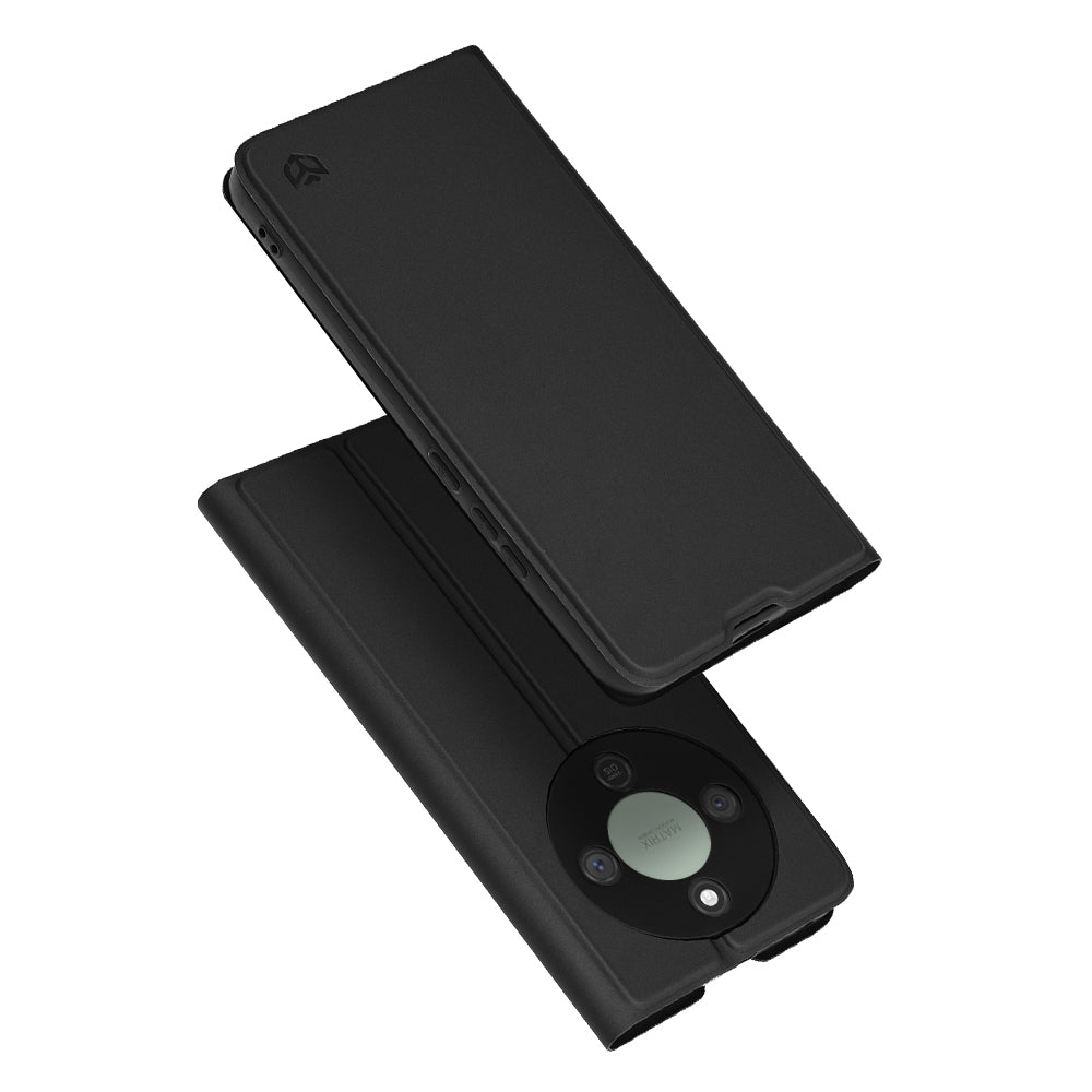 Custodia per Honor Magic8 Lite, Techsuit, Magskin Book, Nera