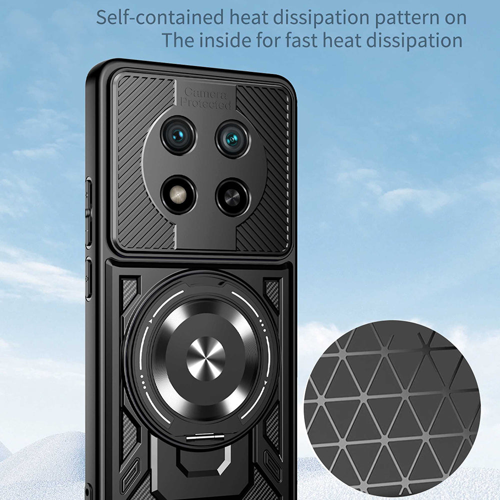 Custodia per Honor Magic8 Lite, Techsuit, RuggedCam, Viola