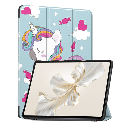 Case for Honor Pad 9, Techsuit, FoldPro Unicorn, Multicolor