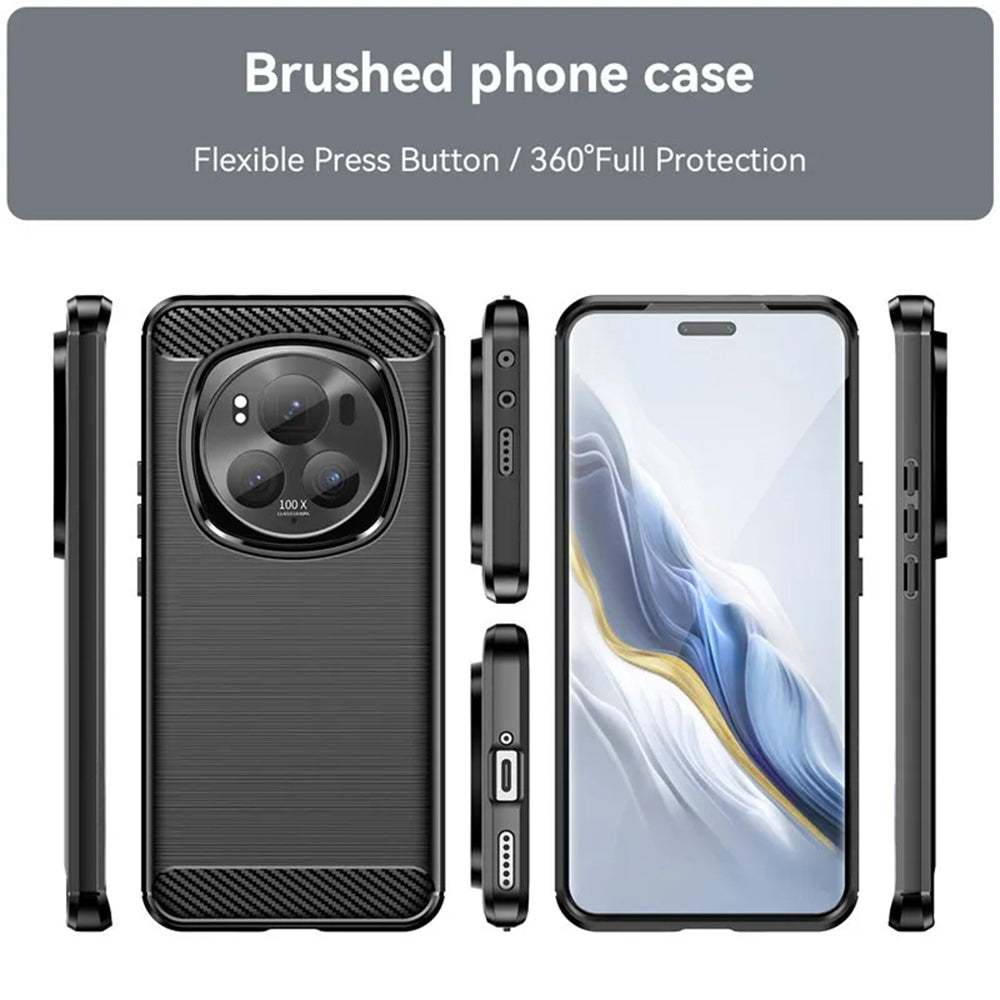 Custodia per Honor X5b, Techsuit, Carbonio, Nera